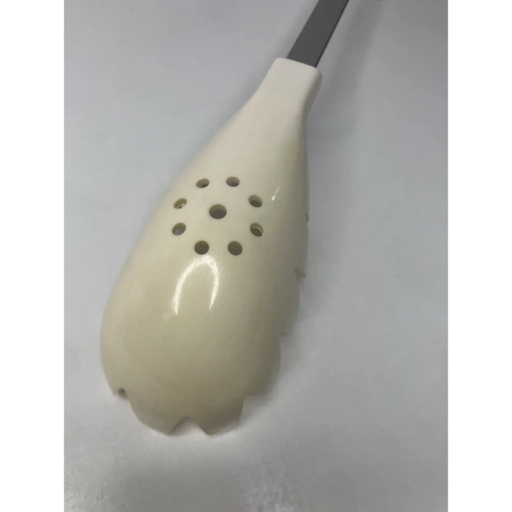 VTG BONNY Spaghetti Scooper White Kitchen Utensil Retro Made In The USA‎